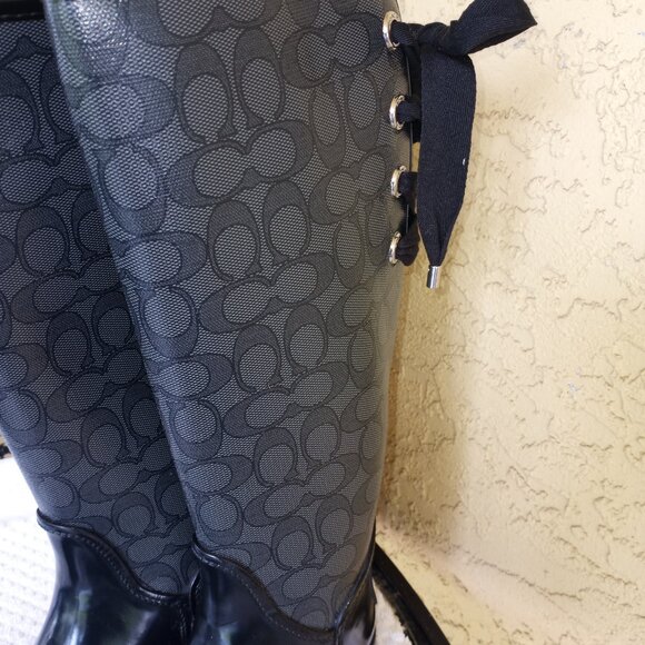 Coach Tristee insulated rain boots    *** - Picture 7 of 17